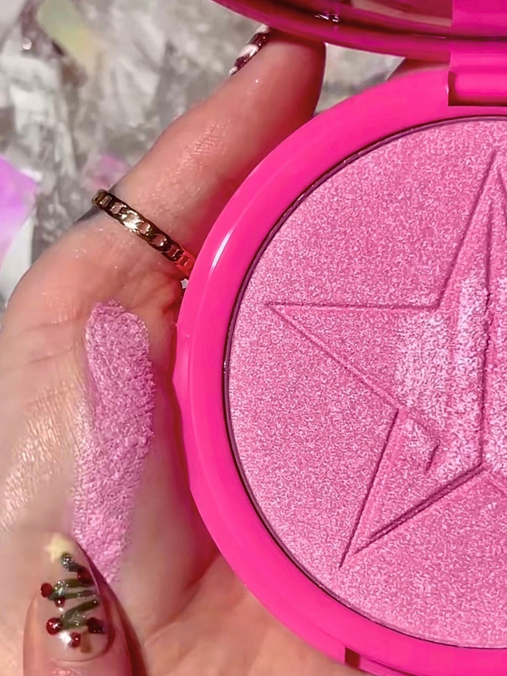 Jeffree Star | ‘Rock Candy Bling’ Skin Frost Highlighter | NiB cool baby pink - Picture 10 of 16